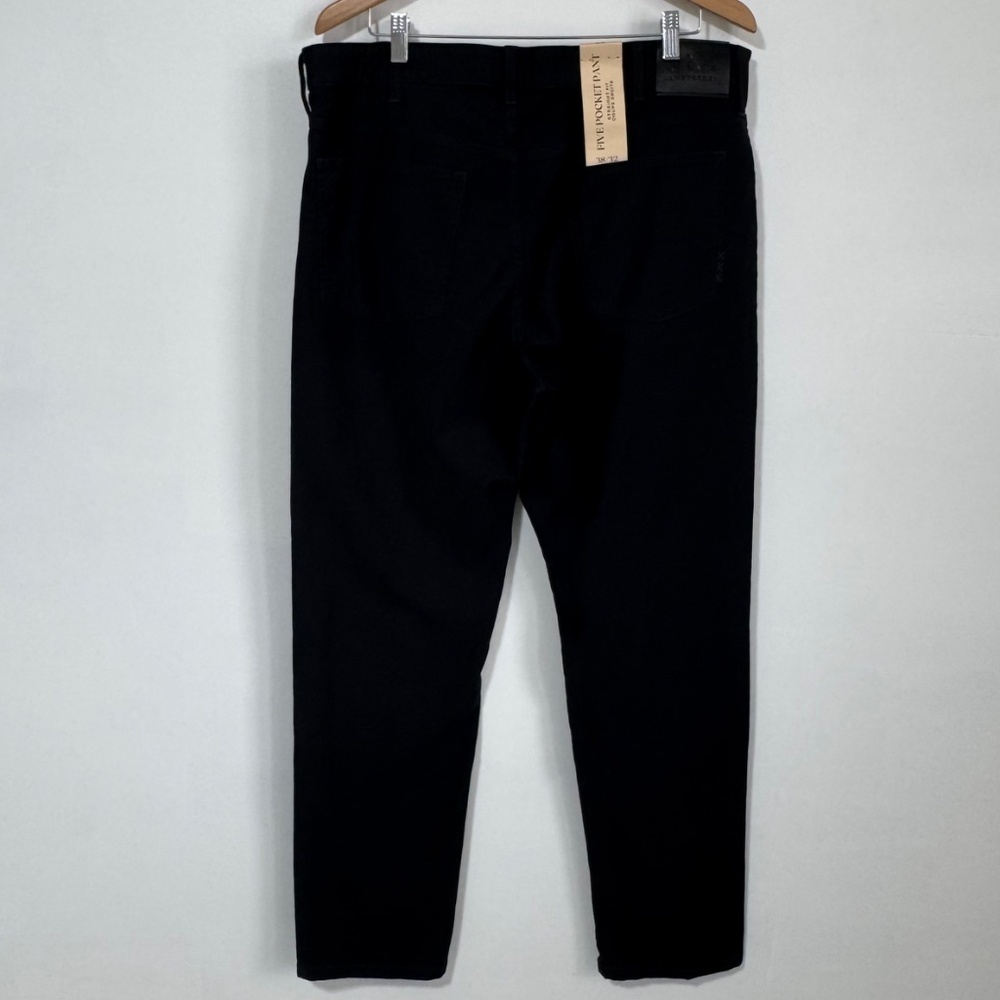 Scotch & Soda Straight Fit Five Pocket Pant in Black Men's Size W38 L32 - Picture 2 of 13